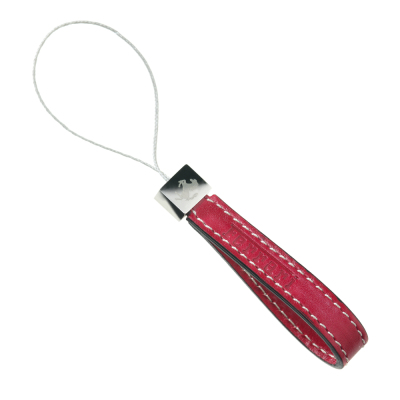 Кожаный шнурок для телефона Ferrari Leather mobile phone strap Red