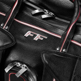 Кожаная сумка Ferrari FF Leather Travelling Bag Black, артикул 270030965R