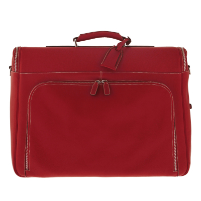 Кожаная сумка Ferrari Trademark classic suit holder Red