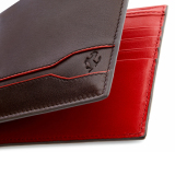 Кожаный кошелек Ferrari Tod's Line Design coin wallet Brown, артикул 280010400R