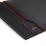 Кожаная обложка для пасспорта Ferrari Tod's Line Design passport holder Black, артикул 280010401R