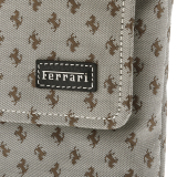 Дамская сумка Ferrari Cross shoulder bag in jacquard fabric Beige, артикул 270009771R