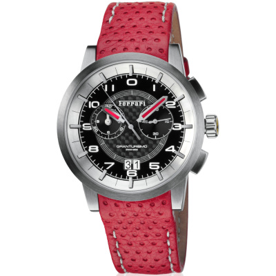 Наручные часы Ferrari Granturismo Chrono watch with strap in red leather