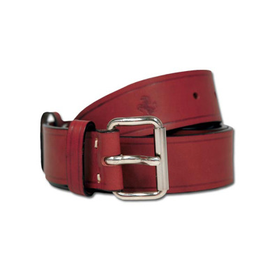 Кожаный ремень Ferrari Classic tan leather belt Red