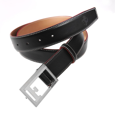 Мужской кожаный ремень Ferrari Men’s belt Black