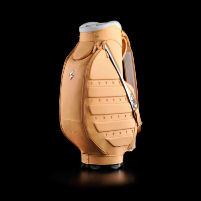 Кожаная сумка для гольфа Ferrari Luxury Golf Bag Beige