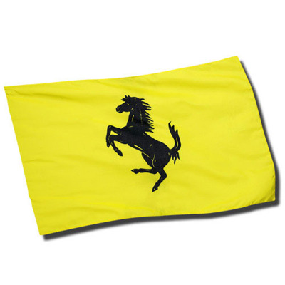 Флаг Ferrari Yellow flag Prancing Horse