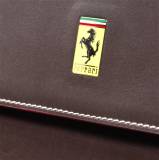 Кожаная сумка Ferrari 48 hour leather bag Brown, артикул 270012496R