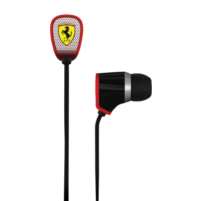 Наушники Scuderia Ferrari R100 Earphones Black