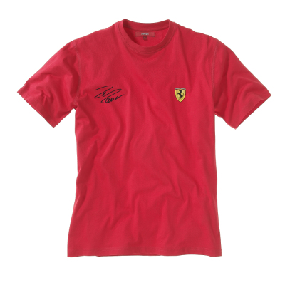 Men’s Scuderia Ferrari round-necked t-shirt autographed by Massa