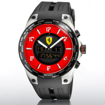 Наручные часы Scuderia Ferrari World Time Red