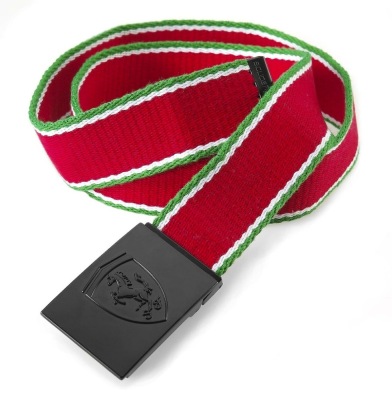 Мужской ремень Ferrari men’s belt in cotton canvas Red
