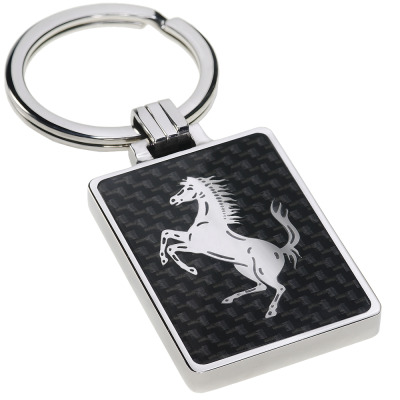 Брелок Ferrari Key Ring Prancing Horse Carbone Fibre