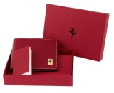 Мужской кожаный кошелек Ferrari Men’s Leather Italian style wallet Red, артикул 270012434R