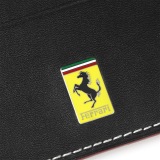 Кожаный футляр для кредиток Ferrari Leather credit card holder with 6 pockets Black, артикул 270012438R