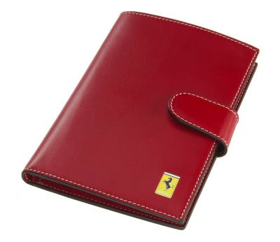 Женский кожаный кошелек Ferrari Vertical women’s purse Red