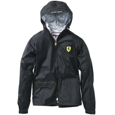 Мужская легкая непромокаемая куртка Scuderia Ferrari Men’s rain jacket Black