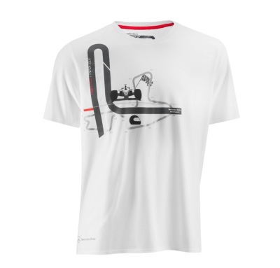 Мужская футболка Mercedes-Benz Men's Motorsport Highlight T-Shirt, White