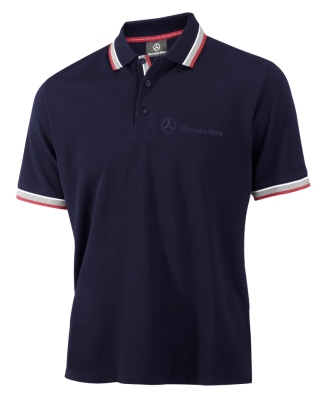 Мужская рубашка-поло Mercedes-Benz Men's Poloshirt Logo-Stick, Navy