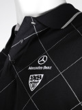 Мужская рубашка-поло Mercedes-Benz Men's Poloshirt VfB, Black, артикул B66957850