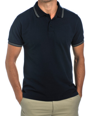Мужская рубашка поло Land Rover Men's Polo Shirt Dark Blue Type1