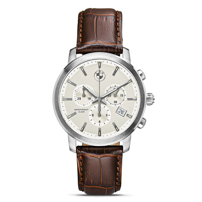 Мужские наручные часы BMW Men's Chrono Watch Brown Strap
