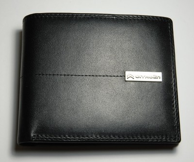 Мужской кожаный кошелек Citroen Men's Leather Wallet Black