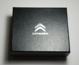 Мужской кожаный кошелек Citroen Men's Leather Wallet Black, артикул CB00000007