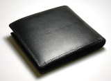 Мужской кожаный кошелек Citroen Men's Leather Wallet Black, артикул CB00000007