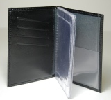 Кожаная обложка для автодокументов Citroen Leather Autodocuments Case Black, артикул 50406