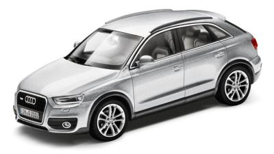 Модель автомобиля Audi Q3, Ice Silver, Scale 1:43