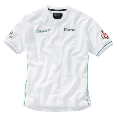 Мужская футболка Mercedes Men's Rosberg T-Shirt White