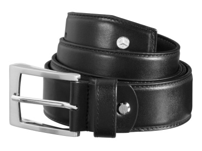 Мужской ремень Mercedes-Benz Men's Leather Belt, Black