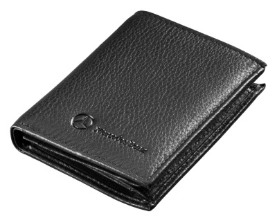 Компактный кожаный кошелек Mercedes-Benz Leather Mini Wallet, Black