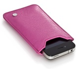 Кожаный футляр для смартфона Mercedes Leather Smartphone Case, Pink, артикул B66951329