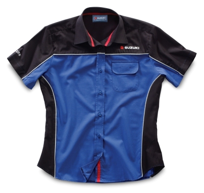Женская рубашка Suzuki Women’s Short Sleeve Shirt, Blue black