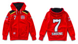 Мужская толстовка Suzuki Barry Sheene 7 Men’s Hoodie, red and white, артикул 990F0FBSH100S