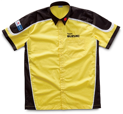 Мужская рубашка Suzuki Men’s Short Sleeve Shirt, Yellow black