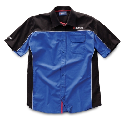 Мужская рубашка Suzuki Men’s Short Sleeve Shirt, Blue black