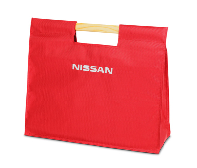 Сумка с деревянными ручками Nissan Shoping Bag, Red