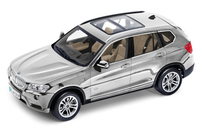 Модель автомобиля BMW X3 (F25), Titanium Silver, Scale 1:18