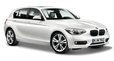 Модель автомобиля BMW 1 Series Five-Door (F20) Mineral White, Scale 1:18