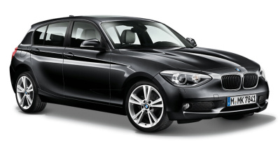 Модель автомобиля BMW 1 Series Five-Door (F20) Black Sapphire, Scale 1:18