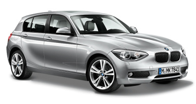 Модель автомобиля BMW 1 Series Five-Door (F20) Glacier Silver, Scale 1:18