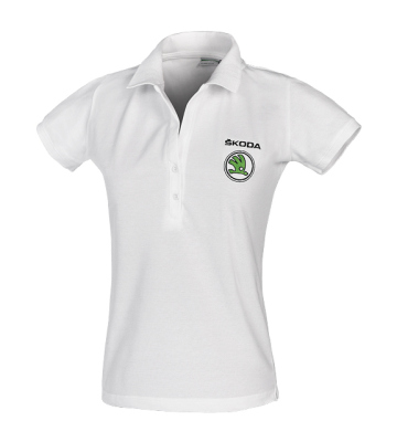 Женская рубашка поло Skoda Women's White Polo
