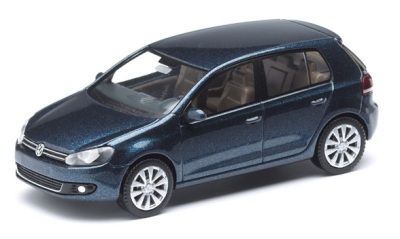 Модель автомобиля Volkswagen Golf 6, 5 Doors, Scale 1:43, Blue