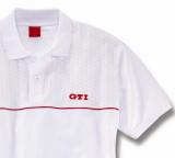 Мужская рубашка поло Volkswagen Men's Polo Shirt GTI, White, артикул 6R3084230B54W