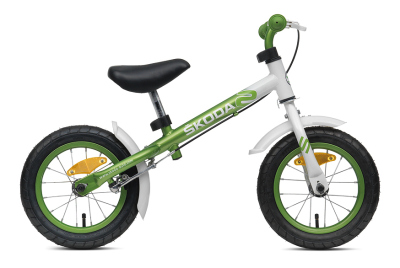 Детский велосипед ŠKODA Mini kids’ running bike, White Green