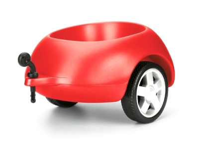 Прицеп Audi mini quattro trailer - Red, красный
