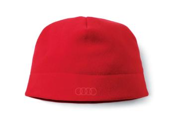 Флисовая шапка Audi, красная